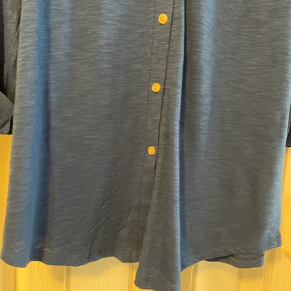 Soma Royal Blue Button Down Shirtdress NWT - Picture 4 of 10